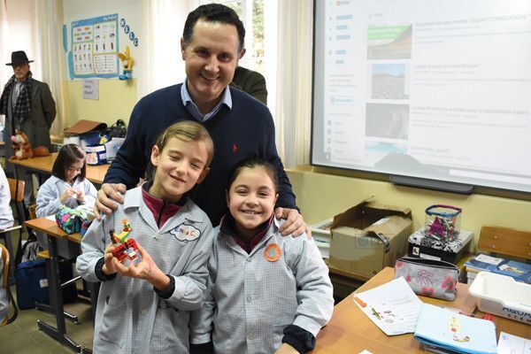 Nicolás Esmorin, en el Colegio San José