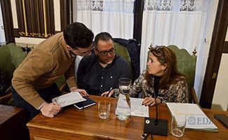 Parte del equipo popular durante uno de los plenos