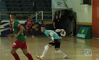 El jugador del Intersala durante un partido