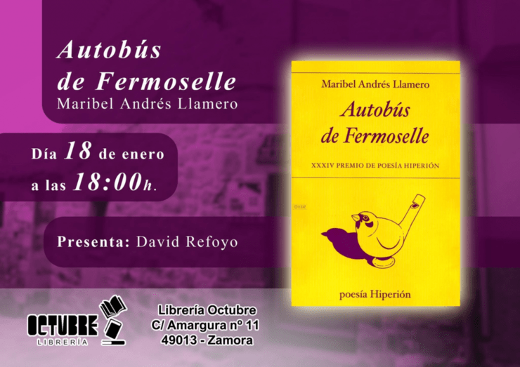 Cartel del evento literario