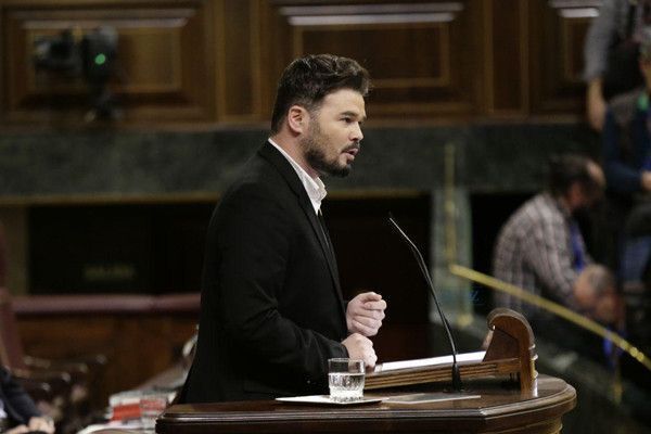 Fotografía de Rufián (ERC), del Congreso