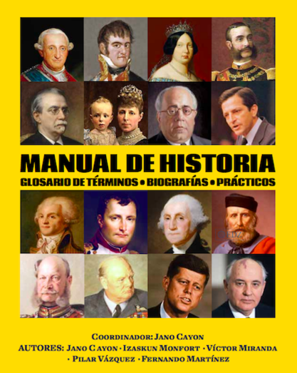 Portada del "Manual de historia"