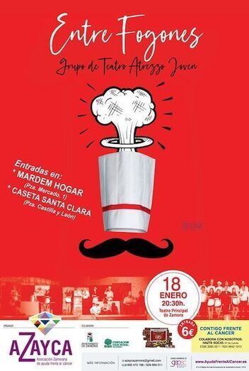 Cartel de "Entre fogones"