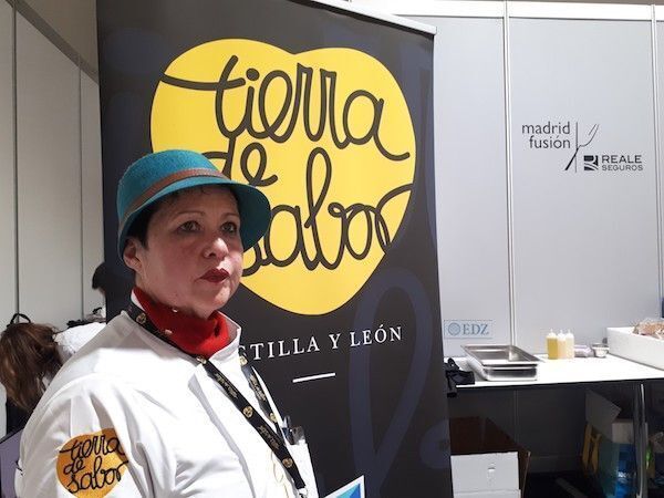 Gloria Lucía Martín, durante su taller en Madrid Fusión