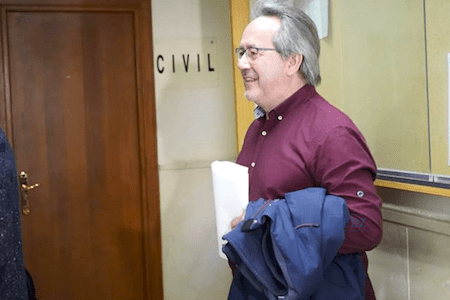 Guarido, en los Juzgados de Zamora