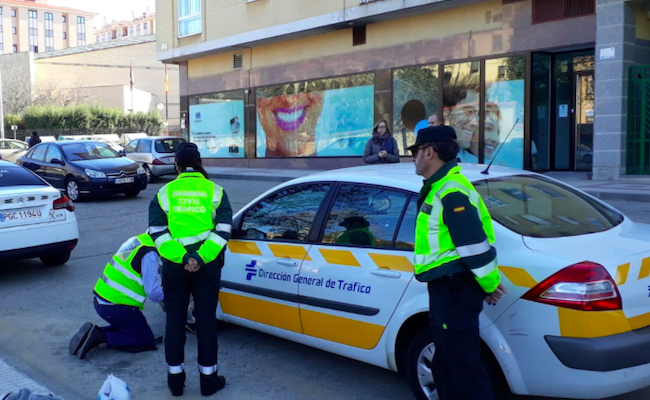 Imagen de la DGT en Salamanca, de un taller organizado en la ciudad