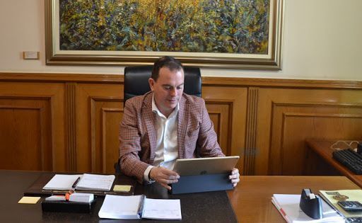 Francisco J. Requejo, en su despacho de la Diputación