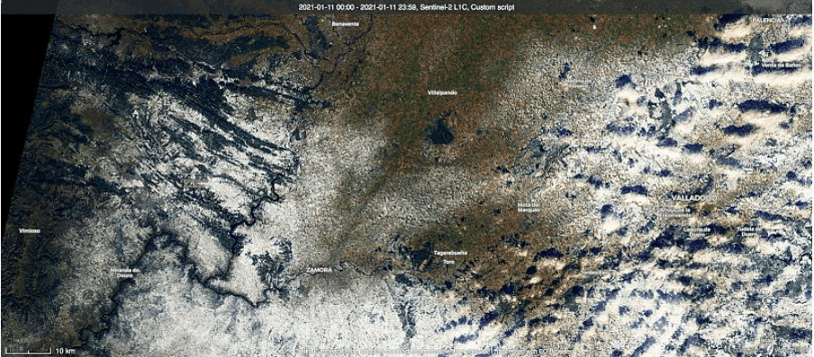 Zamora y Valladolid, con zonas aún ganadas por el blanco del hielo y la nieve