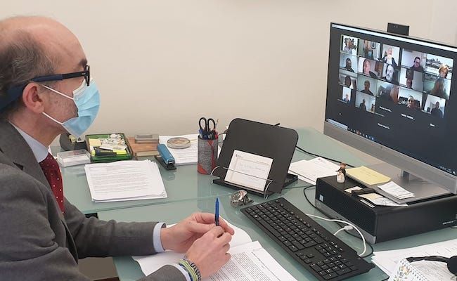 Imagen de la reunión de hoy