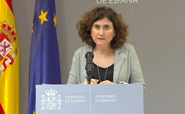 Maria José Sierra, durante la comparecencia