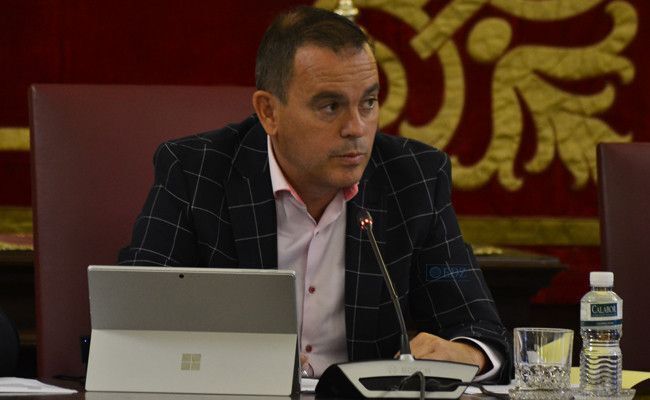 Francisco Requejo, en un pleno de la Diputación