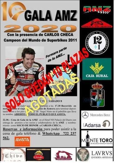 Cartel de la jornada motera