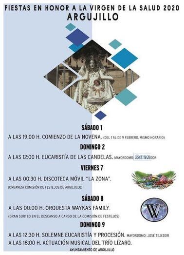 Cartel de las Fiestas de Argujillo