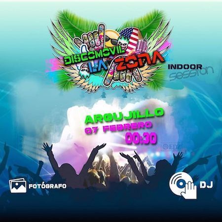 Cartel de la Discomóvil La Zona