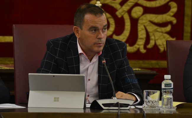 Francisco José Requejo, durante un pleno de la Diputación