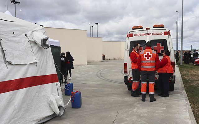 Operativo montado por Cruz Roja durante la celebración