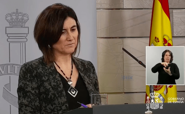 María José Sierra, en sustitución de Fernando Simón, enfermo por coronavirus.