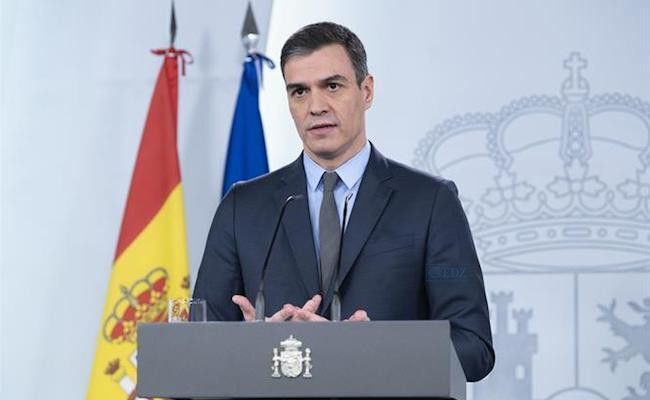 Pedro Sánchez, en la comparecencia