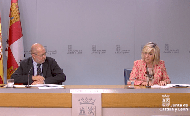 Francisco Igea y Verónica Casado, en la comparecencia