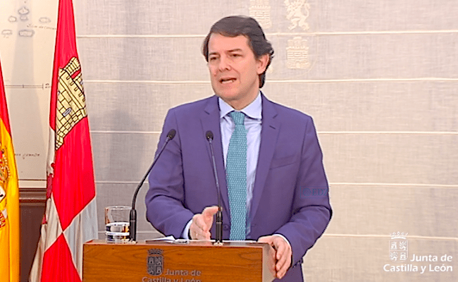 Fernández Mañueco, en rueda de prensa