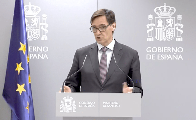 Salvador Illa, anunciando las nuevas medidas consensuadas