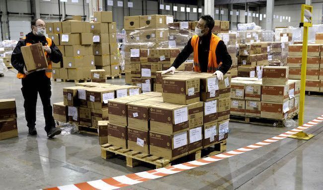 Llegada de material desde China