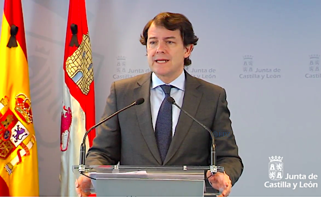 Comparecencia de Fernández Mañueco