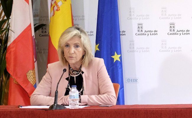 Verónica Casado, en la rueda de prensa de hoy