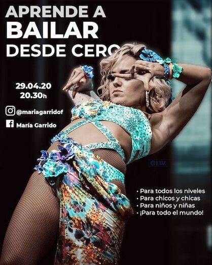 Cartel de "Aprende a bailar desde cero"