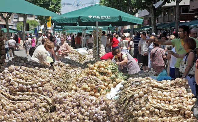 Imagen de la feria del ajo del 2019