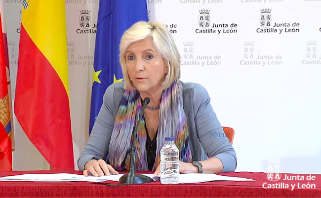 Verónica Casado, en la comparecencia de hoy, 8 de mayo