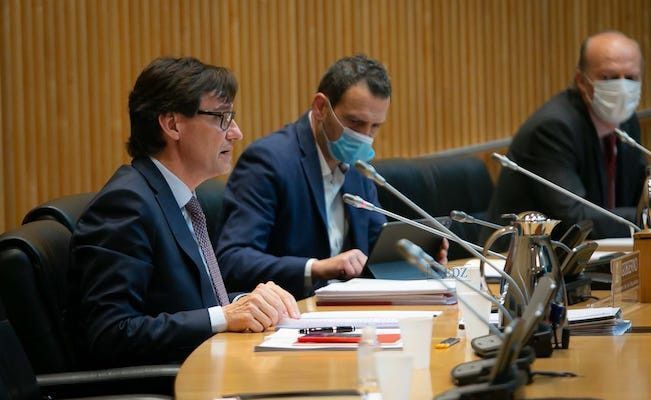 Salvador Illa, en la Comisión de Sanidad