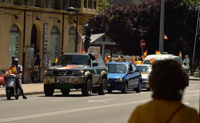 Fotografía de la caravana de Zamora (E. Onís)