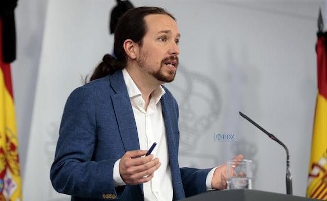 Pablo Iglesias, en la rueda de prensa