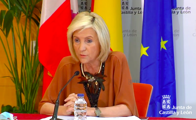 Verónica Casado, en la comparecencia de hoy