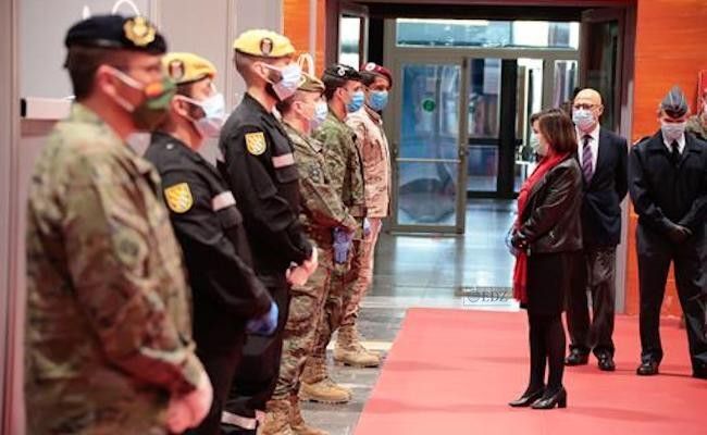 Llegada de la ministra a IFEMA