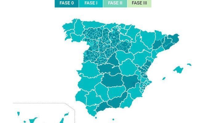 Mapa de fases por zonas