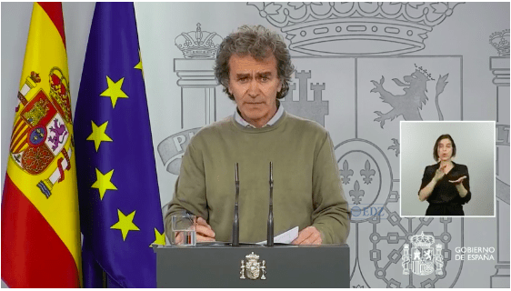 Fernando Simón, en la rueda de prensa telemática