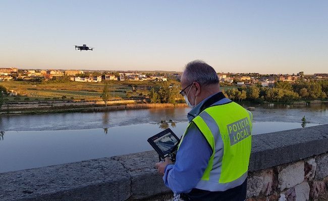 La Policía de Zamora utiliza drones para el control de las medidas de distanciamiento
