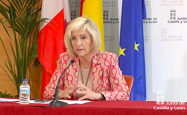 Verónica Casado, en la comparecencia de hoy