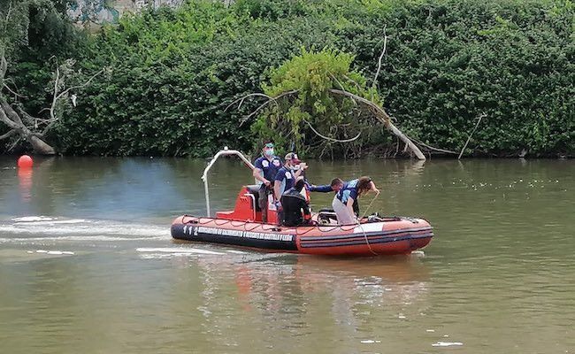 Bomberos de Valladolid, en la tarea de búsqueda