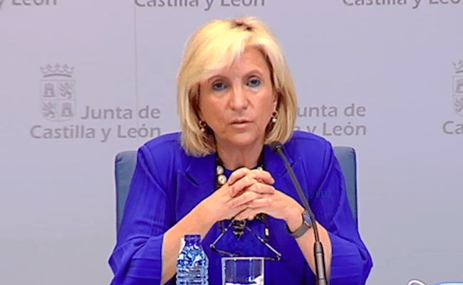 Verónica Casado, en la comparecencia de hoy