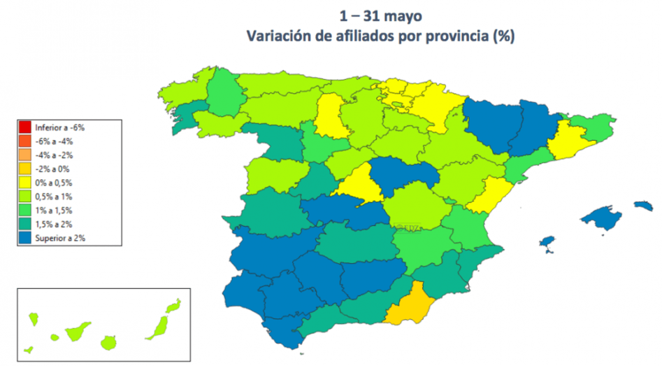 Variación por provincias