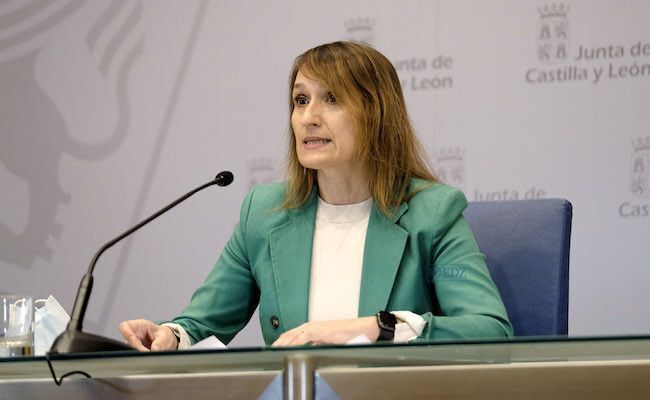 Rocío Lucas, durante la comparecencia