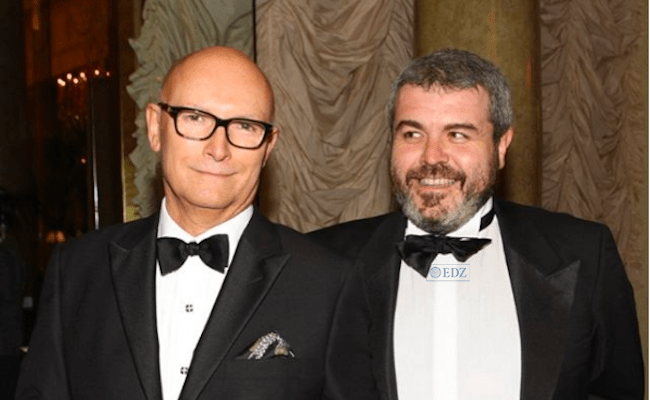 Carlos García-Calvo, junto a Lorenzo Caprile