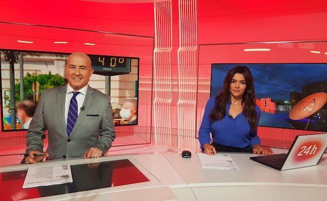 Tania Cobo, junto a Moisés Rodríguez