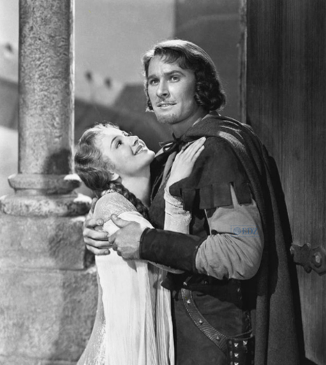 En "Robin de los bosques", con Errol Flynn