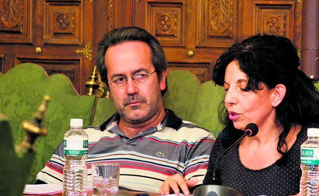 Francisco Guarido durante un pleno del Ayuntamiento cuando era parte de la oposición