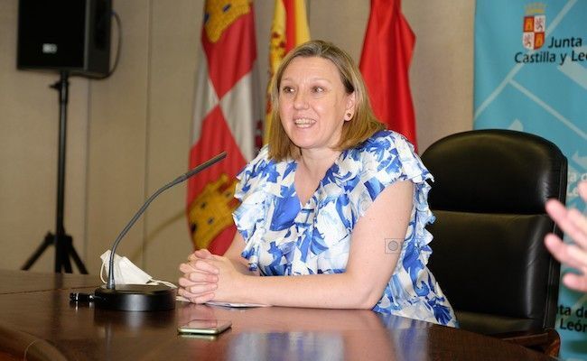 Isabel Blanco, durante la comparecencia en Zamora