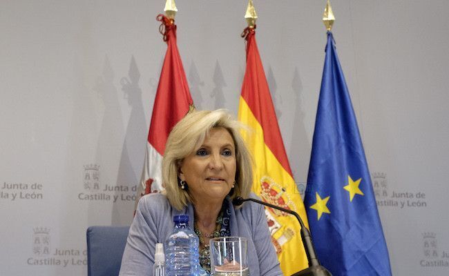 Verónica Casado, en la rueda de prensa de hoy